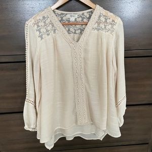 STYLE & CO   Ladies Bohemian Style Blouse - Size Large